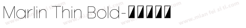 Marlin Thin Bold字体转换